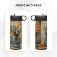 thumbnail image 3 of Picia Charming Daisy Bouquet Art Pattern 18oz Sports Insulated Kettle With Straw Insulated Water Bottle For Running Hiking Cycling Climbing Men'S Woman Insulated Water Bottle, 3 of 8