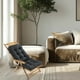 thumbnail image 1 of Cojín reclinable grueso para sillas plegables con soporte de espuma de alta densidad, extra cómodo para largas sesiones, ideal para la oficina en casa o el salón. Aestivo | Negro | AESTIVO, 1 of 7