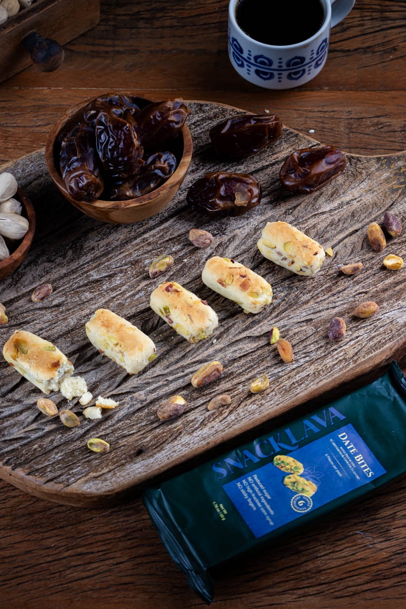 Snacklava Snap & Bloom Variety Pack (24 Pieces) - 2 Pistachio Kunafa with Rose Water Flavor (6 Pieces), 2 Pistachio Date Bites with Cardamom (10 Pieces), 2 Cashew Bird's Nest (8 Pieces) - 6 Pack