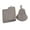 Gray hat and pad, variant on Anti Heat Sauna Hat Thicken Wool Felt Shower Cap Hair Turban Quickly Towel Drying Towel Hats Sauna Bathroom Accessories