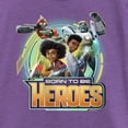 thumbnail image 2 of Girl's Transformers: EarthSpark Born To Be Heroes Graphic Tee Purple Berry Large, 2 of 4