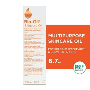 Bio-Oil Skincare Oil Moisturizer with  E, for s and Stretchmarks, Face Serum and Body Moisturizer Hydrates Dry Skin, Non-Comedogenic, 6.7 fl oz