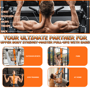 Pull Up Assistance Bands, Heavy Duty Resistance Band for Pull Up Bar, Adjustable Weight/Size with Fabric Feet/Knee Rest, Bands for Pull Up Assist for Strength Training, Pull Up Assist Band