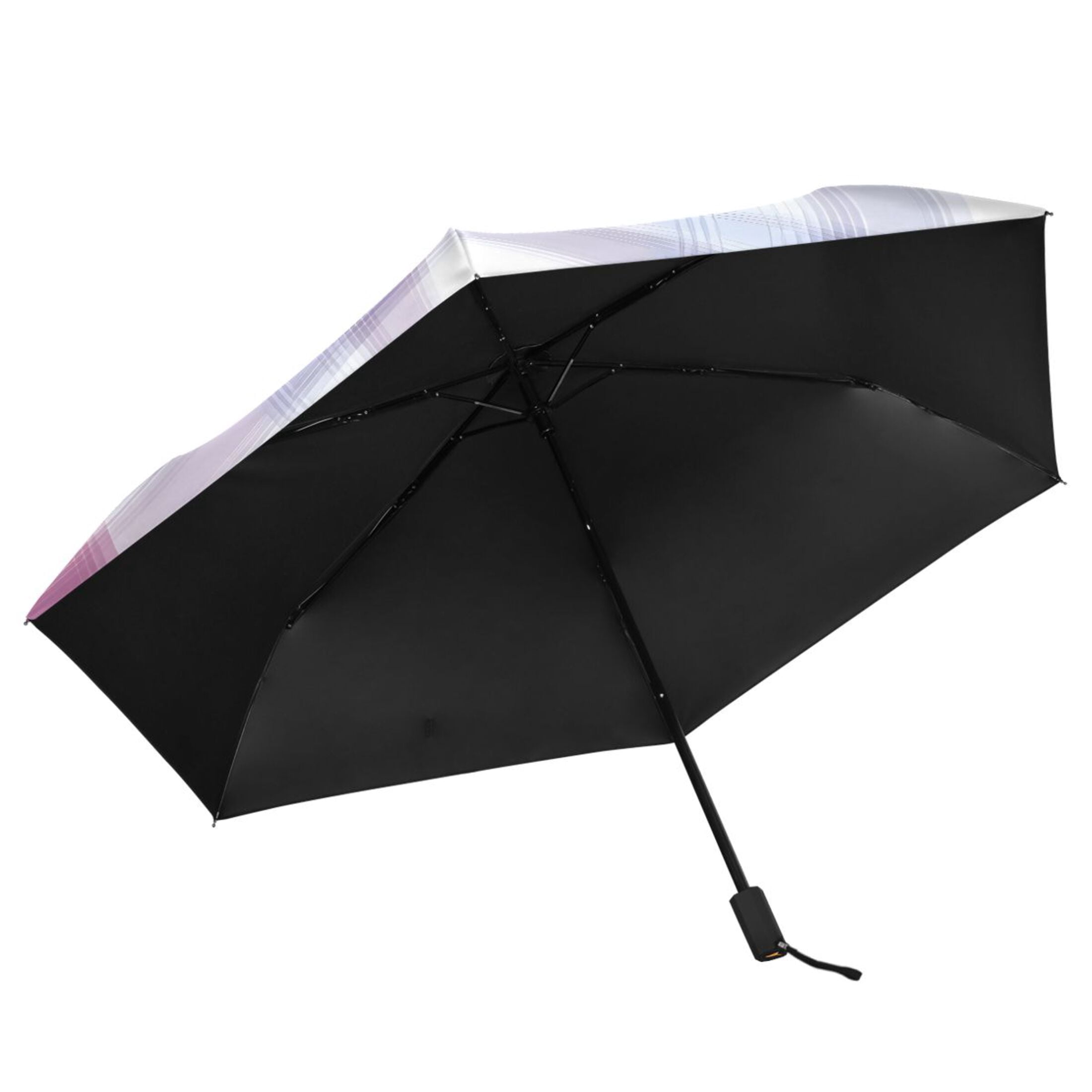 ALAZA Checkered Grid-c3 UPF 50+ Compact Folding Umbrella for Rain Travel Umbrella Packable
