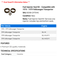 thumbnail image 2 of Fuel Injector Seal Kit - Compatible with 1974 - 1979 Volkswagen Transporter 1975 1976 1977 1978, 2 of 2