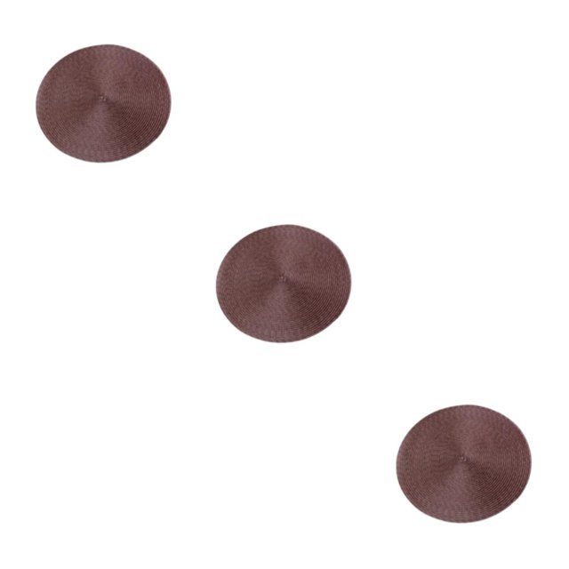 Manteles individuales redondos Inteprter 38 cm PP café