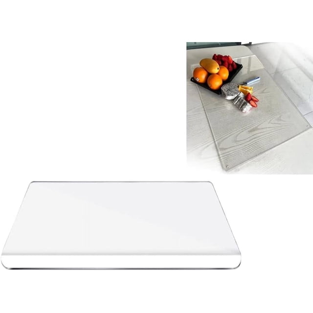 Tabla de cortar acrílica para cocina, tabla de cortar transparente antideslizante para cocina, transparente, 35 x 45 cm