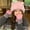 Pink, variant on Cute Bear Wool Hat Girl Winter Winter Thicked Plush Plush Warm Mao Mao Bao Tou Hat In Autumn And Winter Big Blocks