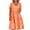 LYQ1_Orange, variant on Meichang Summer Dresses for Women 2025 V Neck Short Sleeve Cotton Linen Dress Ruffle Tiered Midi Dresses A-Line Loose Fit Flowy Beach Dress