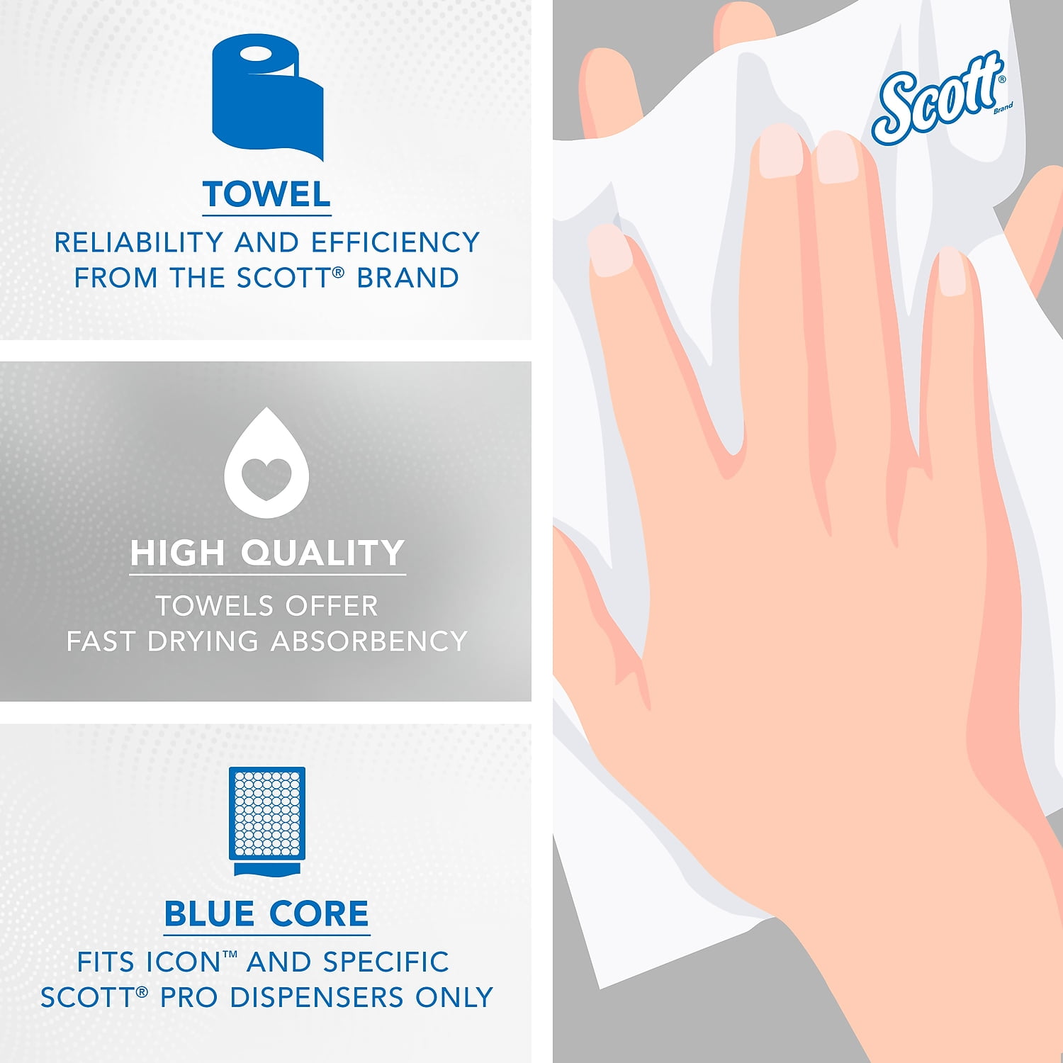 Scott® MOD1-Ply Hardwound Paper Towels, Mocha, 800' Per Roll, Pack Of 6 Rolls