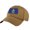 Coyote Brown, variant on Kansas Flag Baseball Cap – Embroidered State Hat for Kansas Pride (White)