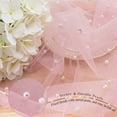 thumbnail image 6 of Inosoo Pearl Gauze Table Runner 30x120 inch, 10FT Romantic Sheer Tulle Table Runner with Pearls for Wedding Baby Shower, Pink, 6 of 7