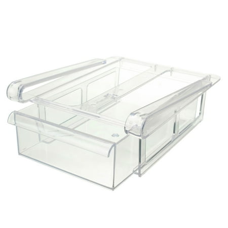 Plastic Fridge Storage Rack Layer Parion Refrigerator Plastic Fridge Storage Rack Layer Parion Refrigerator Holder Pull Out Drawer Organizer Kitchen Shelf