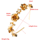thumbnail image 2 of Aro para el pelo, diadema metálica con forma de mariposa y flor, diadema encadenada, aro para el pelo nupcial, accesorios para el cabello de boda, 2 of 5