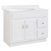 Design House 587022 Concord 2-Door 2-Drawer Vanity without Top, Unassembled, 36x21, White