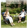 thumbnail image 3 of Bellefurn Luxury Patio Swivel Rocker Chairs Wicker Rocking Chair,Outdoor Swivel Chairs Set of 2,Swivel Glider Lounge Chairs for Patio Balcony,Porch,Garden, 3 of 11