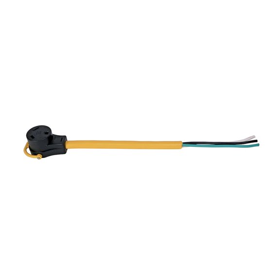 Arcon 14363 Generator Pigtail Power Cord 30-Amp Female To Bare Wire Cord, 18-Inch