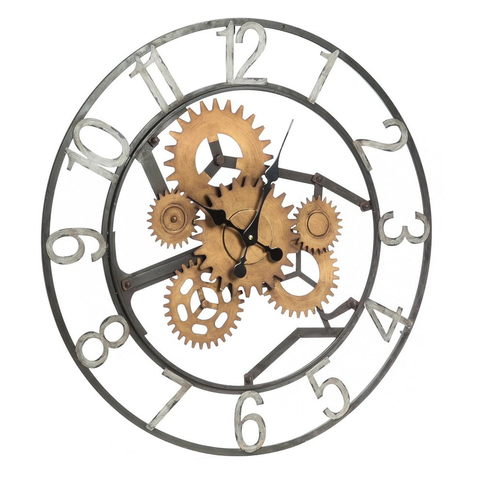 Evergreen Enterprises Gears Wall Clock 23 diam. in.