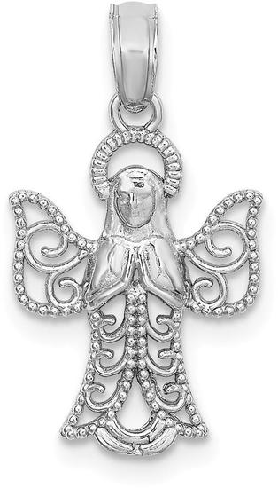 Angel Pendant White Gold