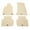 Beige, variant on Ikon Motorsports Floor Mats Compatible with 2018-2023 Kia Stinger RWD Gray Nylon Car Floor Mats Carpet Front Rear Row 4PCS Set
