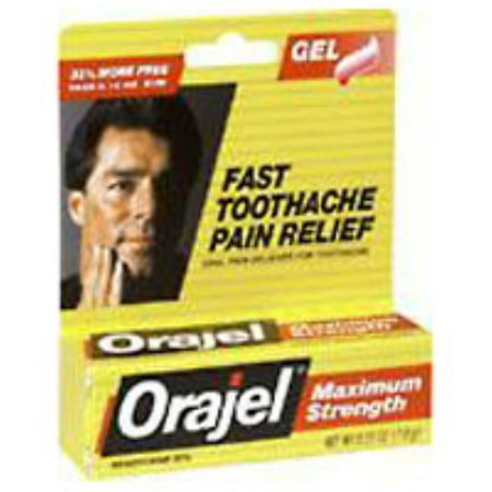 Orajel Force maximale Toothache Pain Relief Gel 0,25 oz