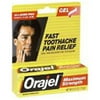 Orajel Maximum Strength Toothache Pain Relief Gel 0.25 oz (Pack of 4)