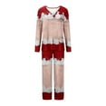 thumbnail image 3 of Tnhcen 2025 Women 's Casual Solid Color Pajamas Set Casual Top Pants Nightwear Home Clothes S-3XL, 3 of 4