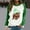 Green, variant on Women Raglan Sweatshirt Owl Print Fashion Contrast Color Top Sweater Long Sleeves