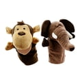 thumbnail image 3 of 2 marionetas de mano de animales para contar historias, lindos juguetes de peluche suaves para juegos, diversión, fiestas, regalos, herramienta de mono elefante, 3 of 8
