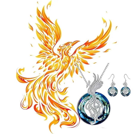 

WQJNWEQ Festival Decorations Indoor The Fire inside Me Burns Brighter Than The Fire Around Me Flying Birds Necklace on Sales