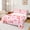 Pink Red, variant on Manfei Kawaii Bowknot Twin Sheet Sets 3pcs for Kids Girls, Cute Strawberry Twin Fitted Sheet, Pink Red Flat Sheet, Super Cozy Room Decor