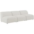 thumbnail image 2 of Meridian Furniture Miramar Crème Durable Lin Texturé Sofa Modulaire, 2 of 13