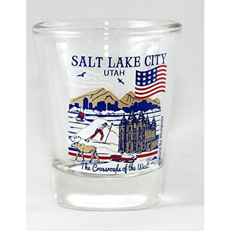 Salt Lake City Utah Great American Cities Collection Shot Glass