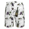 thumbnail image 6 of Disketp Men'S Swim Trunks Hawaiian Breathable Surf Beach Swimsuits Mesh Lining Beach Shorts With Pockets-Wine Bottles And Grapes, 6 of 9