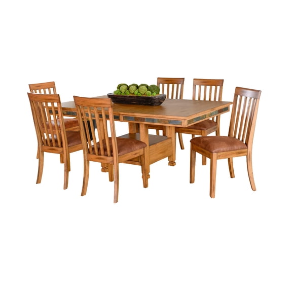Sunny Designs Sedona 42" Traditional Wood Dining Set