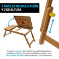 thumbnail image 3 of Mesa Plegable para Laptop Redlemon Bambú 2 Ventiladores 4 Inclinaciones, 3 of 8