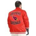 thumbnail image 3 of Men's G-III Sports by Carl Banks Cardinal Arizona Cardinals Adaptive Team Graphic Satin Full-Snap Varsity Jacket, 3 of 5
