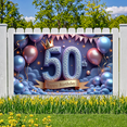 thumbnail image 6 of Decorative Design Happy Birthday Banner Colorful Theme 50th Birthday Party Milestone Celebration Balloon Decoration Festive Background for Birthday Party Indoor Decoration Photo Shoot, 6 of 6
