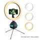 thumbnail image 1 of Monstrate Selfie Ring Light Fotografía Led Borde de la lámpara con soporte para móvil Soporte para trípode Ringlight para transmisión de video en vivo Electrónica, 1 of 1
