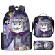 thumbnail image 1 of Set de mochilas King Dice Anime School de 3 piezas con bolsa de hombro, 1 of 3