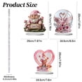 thumbnail image 3 of PPKVUFD Valentine's Day Romantic Crystal Ball Table Decoration, 2D Flat Acrylic Desktop Decoration for Valentine's Day, Birthday, Thanksgiving, Anniversary, Home Decor, Romantic Gift, 3 of 9