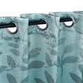 thumbnail image 2 of BNM Leaves Blackout Curtains, Set of 2, 52" x 72", Green Lily, 2 of 7