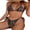 Brown, variant on Women'S Triangle Bikini Set
