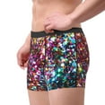 thumbnail image 2 of Pofeuu Color Shiny Print Men’s Boxer Briefs, Moisture-Wicking Underwear, Regular,Trunk-Small, 2 of 5