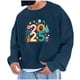 thumbnail image 1 of Sudadera sin capucha para hombre, sudadera con estampado del año 2025, jersey de cuello redondo, manga larga, para ejercicio, sin sombrero, abrigo, sudadera con capucha, blusa de poliéster para hombre, 1 of 4
