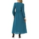 thumbnail image 3 of INSPIRE CHIC Vestidos de Mujer Cuello Redondo Mangas Largas de Linterna Vestido Maxi Formal de Chifón S Azul Lago, 3 of 6