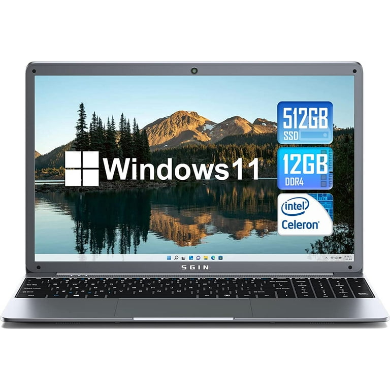 Sgin Laptop 14,1 Inch, 12gb Ddr4 512gb Ssd, Windows 11 Celeron N4500, Up  2.8ghz, 1920 Times; 1080, Bluetooth 4,2, 2,4/5g Wifi, 2xusb 3,0, 38000mwh,  Supports 512gb Tf Card Expansion - Laptops - AliExpress