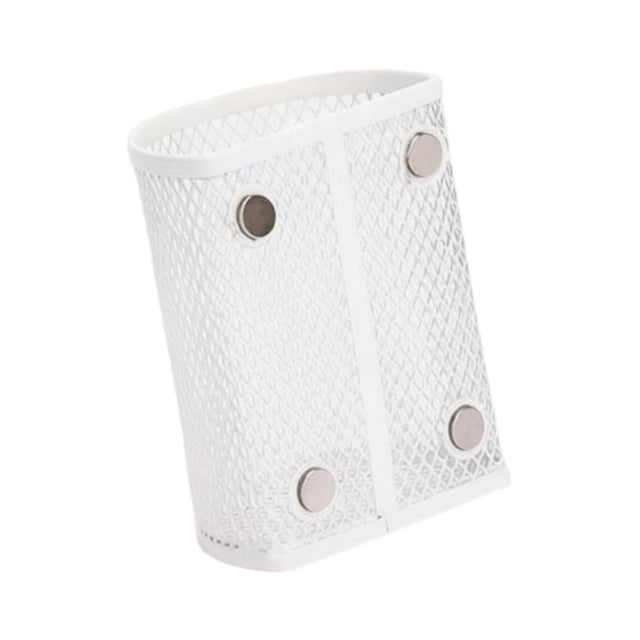 Dickly Pen Holder Pencil Locker Sturdy Mesh Versatile Accessories Practical Storage Box White Semi Circle