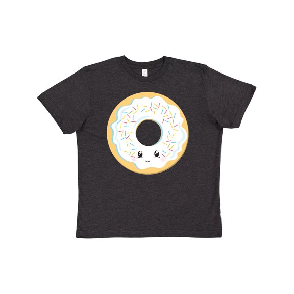 Inktastic White Donut Youth T-Shirt