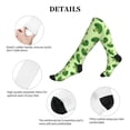 thumbnail image 5 of Lsque Broccoli Vegetables Pattern Sport Compression Socks for Men & Women 15-20 mmHg Knee High Nurse Pregnant Running Medical and Travel Athletic, 5 of 6